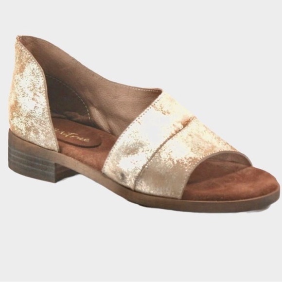 Diba Shoes - Diba True Derby City D’Orsay Flats in Gold